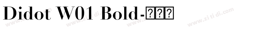 Didot W01 Bold字体转换